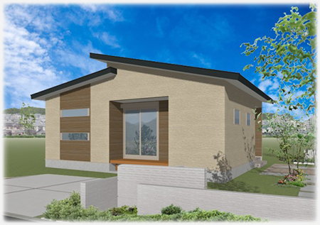 和を感じる畳×勾配天井＆ランドリスペース